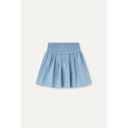 Falda corta efecto denim