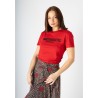 camiseta rockmantic woman roja