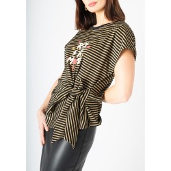 Camiseta Rock Star Mood rayas