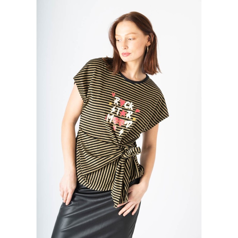 Camiseta Rock Star Mood rayas