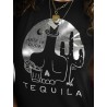 camiseta tequila organza negro