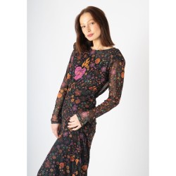 vestido estampado flores