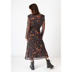 vestido estampado flores