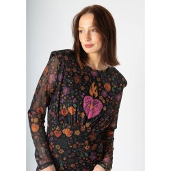 vestido estampado flores