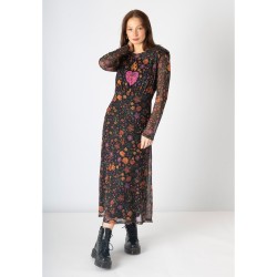 vestido estampado flores