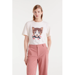 Camiseta estampada gatito