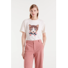 Camiseta estampada gatito