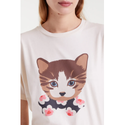 Camiseta estampada gatito
