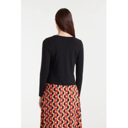 Camiseta anudada negra