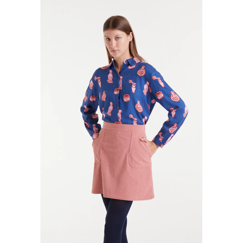 Camisa estampada porcelain