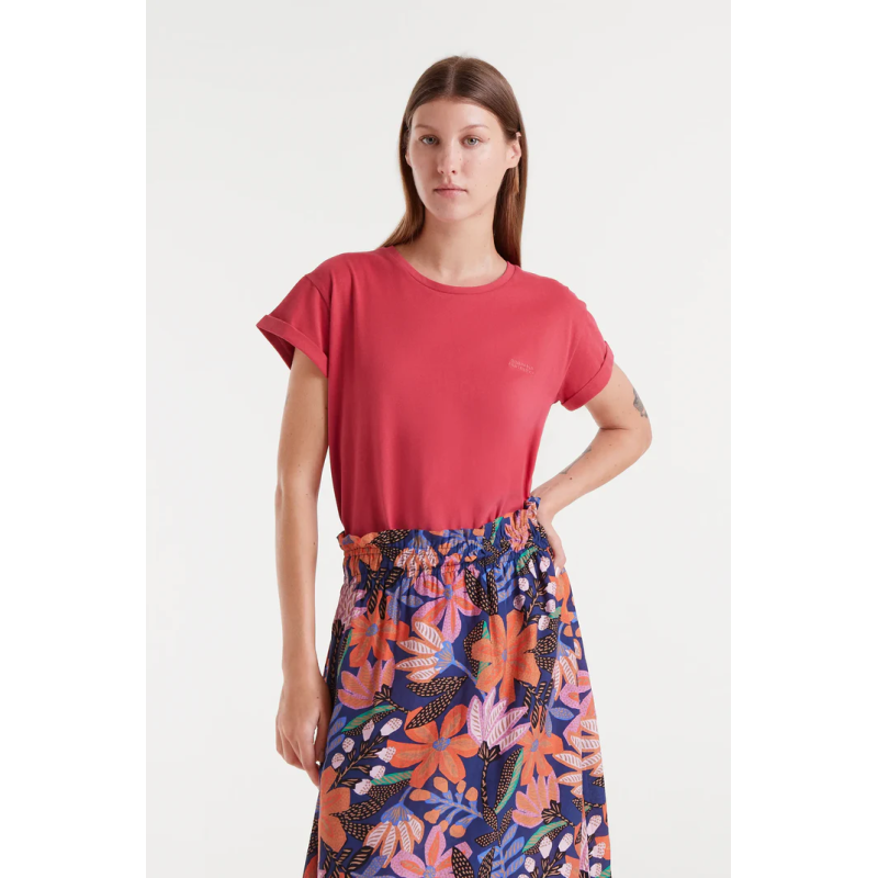 Camiseta algodon rojo