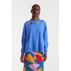 Sudadera bordados corazones