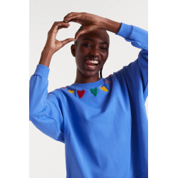 Sudadera bordados corazones