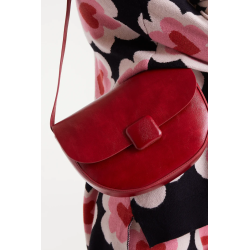 Bolso hombro piel sintetica rojo