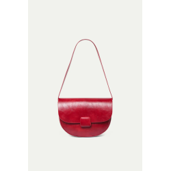 Bolso hombro piel sintetica rojo