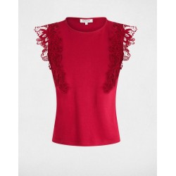Blusa dflower rojo oscuro