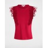 Blusa dflower rojo oscuro