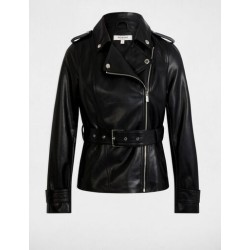 Cazadora cinturon polipiel morgan