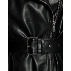 Cazadora cinturon polipiel morgan