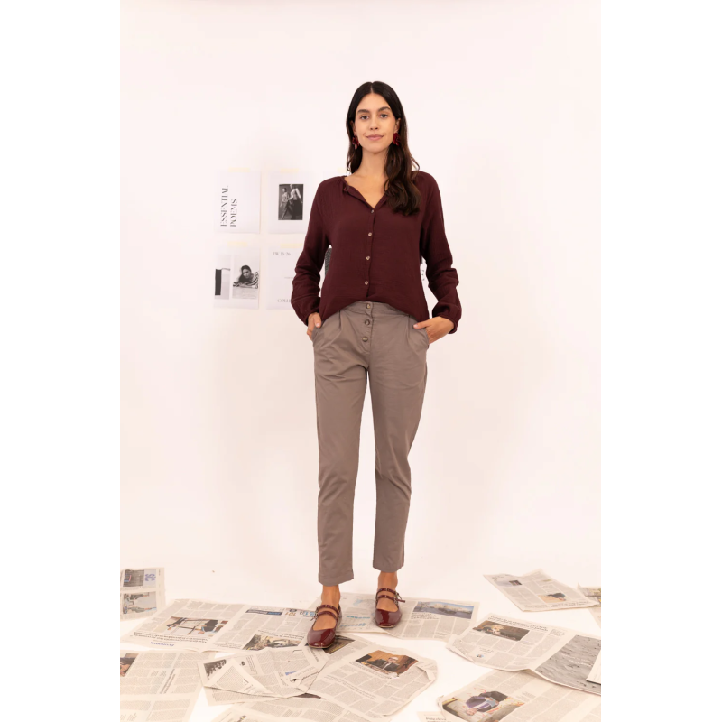 Pantalon recto medel