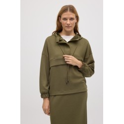 sudadera capucha back.sand.olive