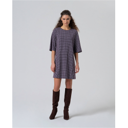 Vestido corto vino tinto