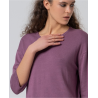 Jersey 3/4 malva