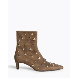 Botin tacon fino camel