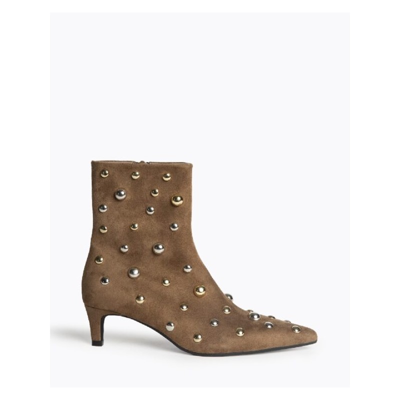 Botin tacon fino camel