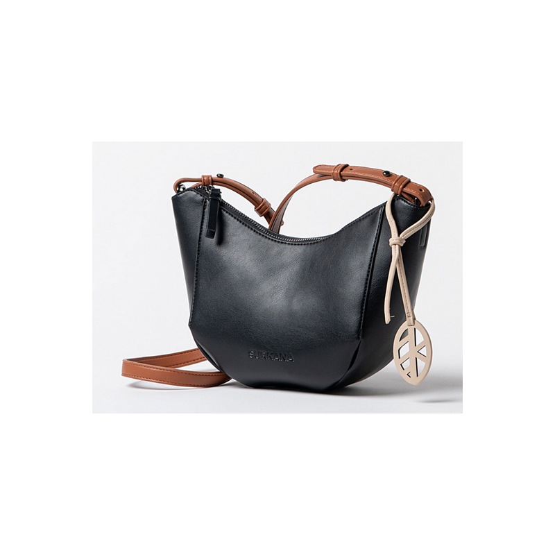 Bolso bandolera con interior estampado