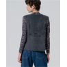 chaleco tricot efecto pelo
