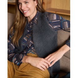 chaleco tricot efecto pelo