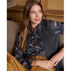 chaleco tricot efecto pelo