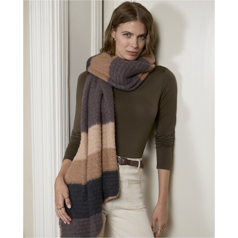 bufanda tricot rayas