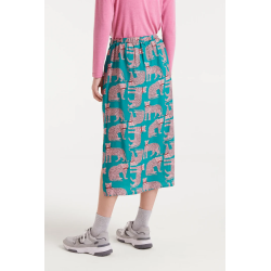 Falda midi estampado onca