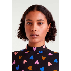 Vestido largo estampado potpourri