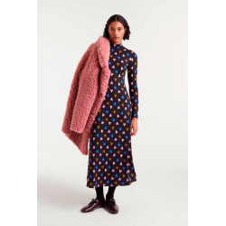 Vestido largo estampado potpourri