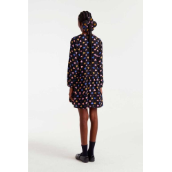 Vestido corto estampado potpourri