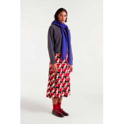 Falda midi estampado heart attack