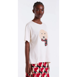 Camiseta algodon estampado perro