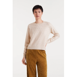 Jersey beige con detalle...