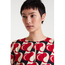 Vestido corto estampado heart attack