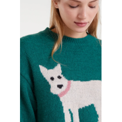 Jersey punto jaquard perro schnauzer