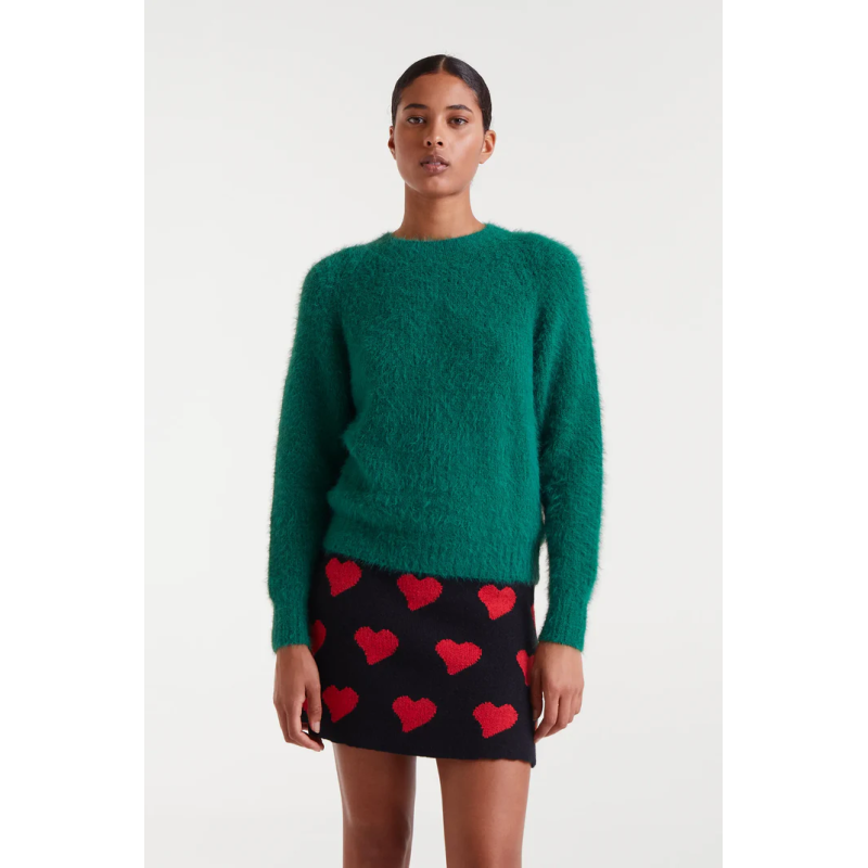 Jersey con textura verde