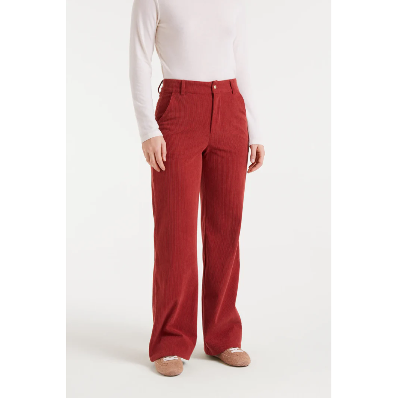 Pantalon pana marron