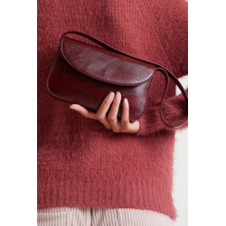 bolso de hombro burgundy