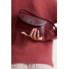 bolso de hombro burgundy