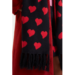 Bufanda de punto Heart attack small