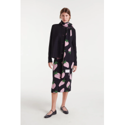 bufanda punto jacquard morango