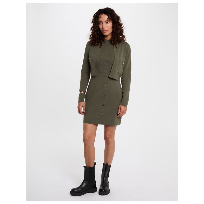 Vestido rmcassy verde caqui